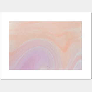 Watercolor orange, purple and pink Pattern watercolour painting Posters and Art